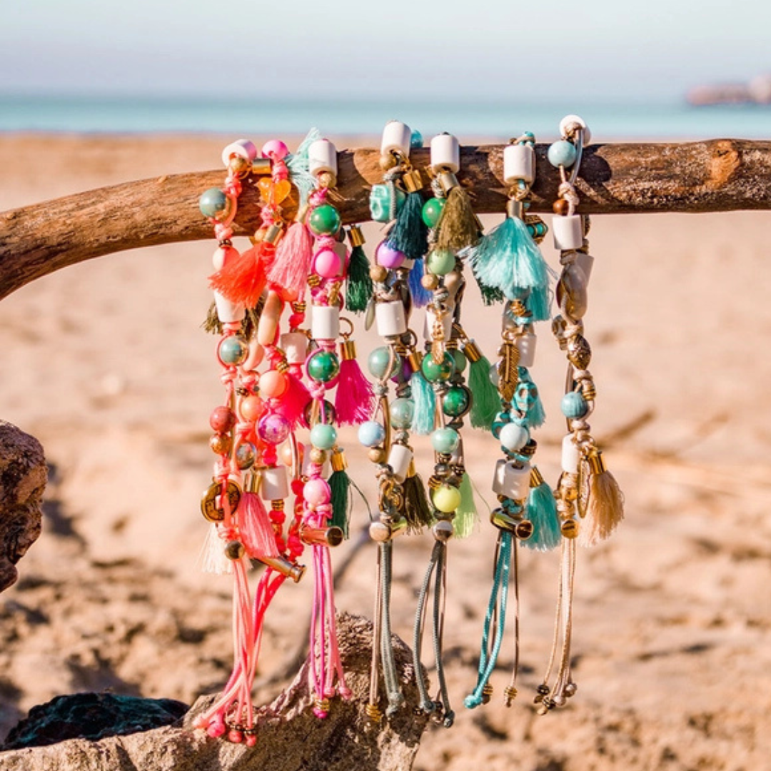 EM Naturperlen-Medaillon-Halsband für Hunde