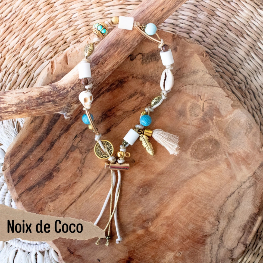 EM Naturperlen-Medaillon-Halsband für Hunde
